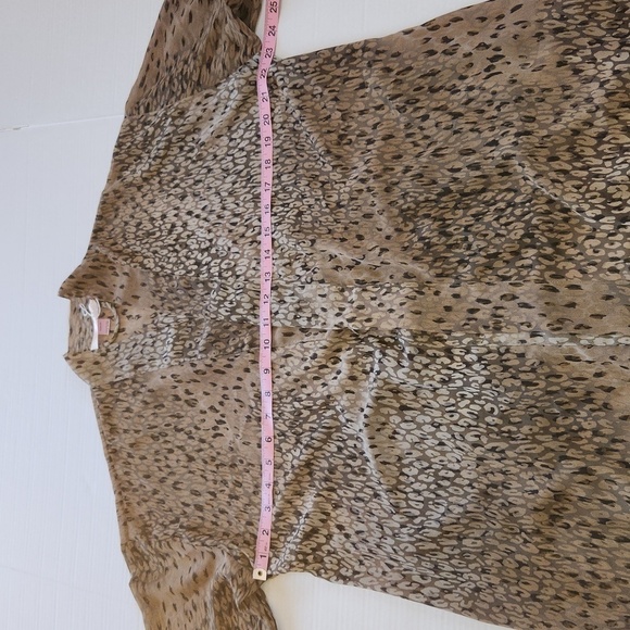 Victoria's Secret Animal Print Semi Sheer Tie Front Side Pockets Light Robe OS - Picture 12 of 13